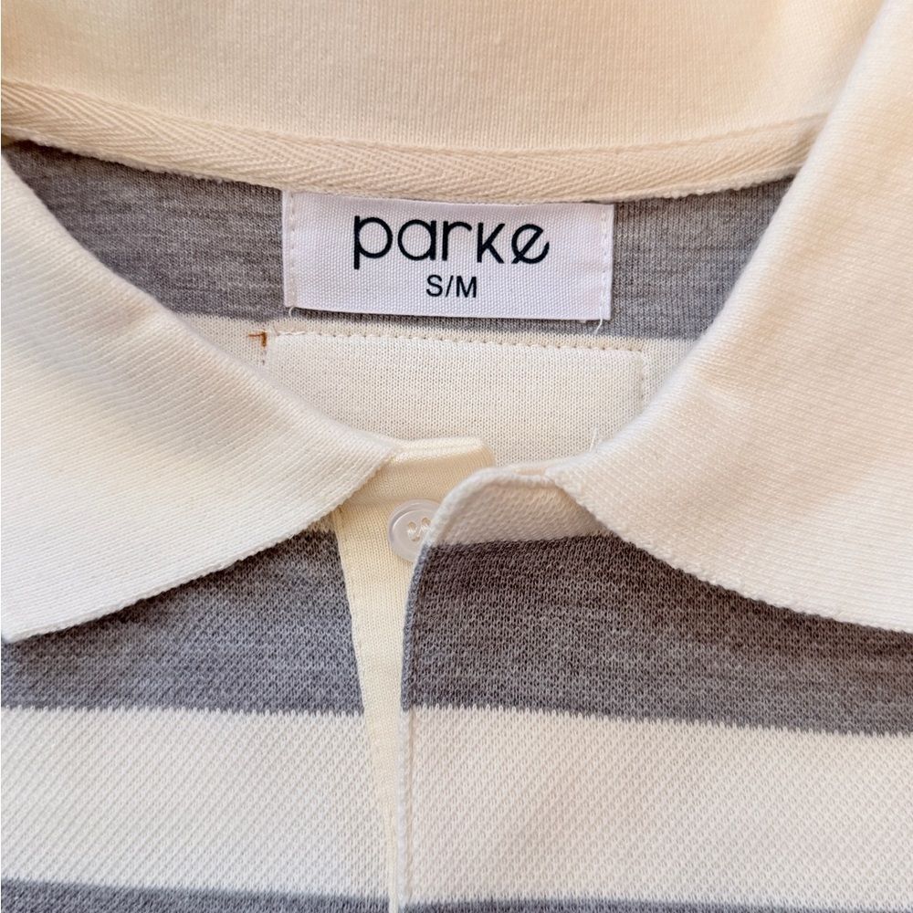 Parke Striped Collared Rugby Pullover - Picture 4 of 5